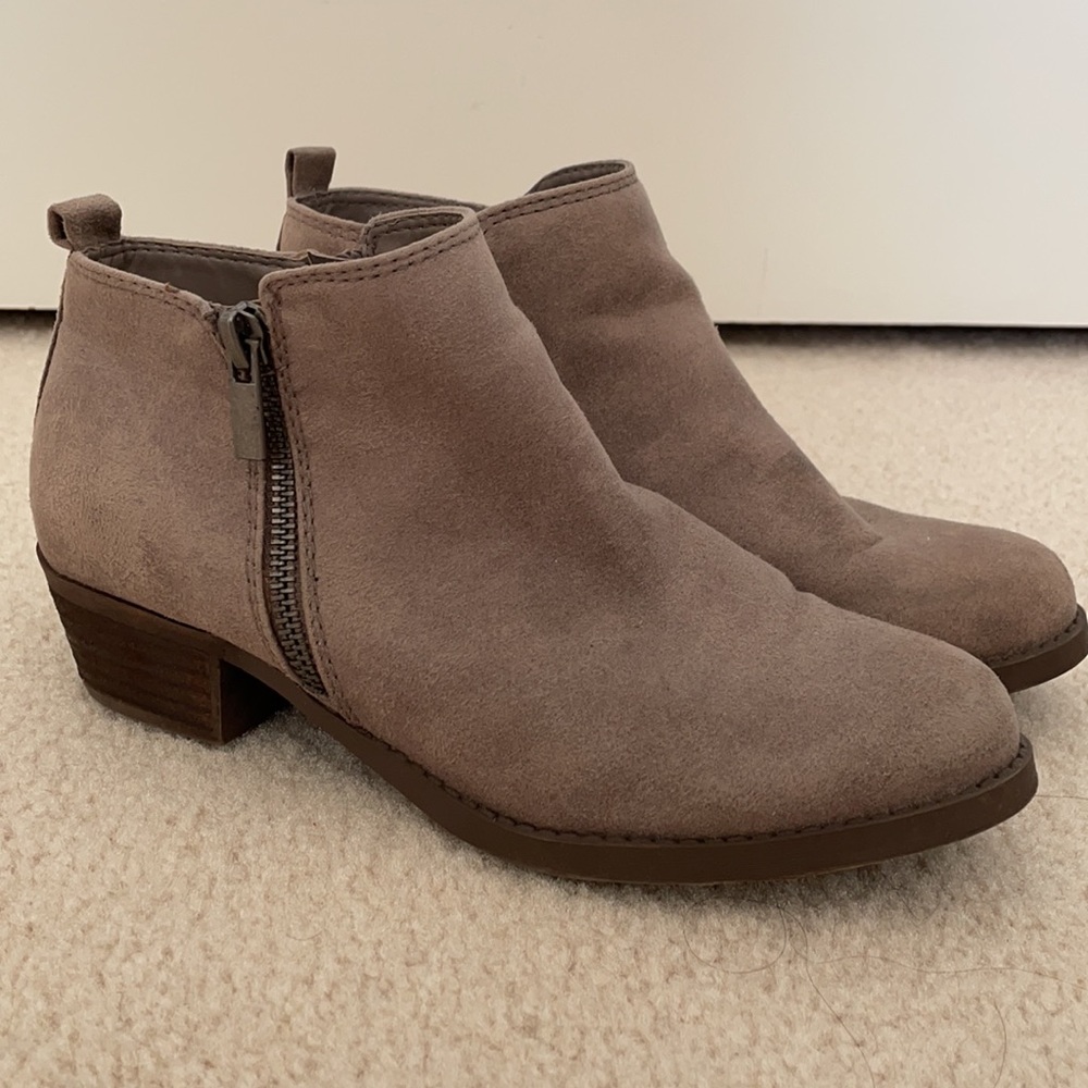 Taupe booties